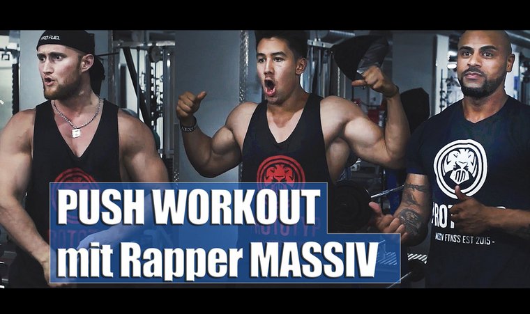 Push Workout mit Rapper Massiv und Karl Ess