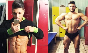 training mit newcomer bodybuilder marc zaffino - marc und karl2